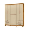 Ver imagem 1 de Roupeiro 200cm 6 Portas 6 Gavetas sem Espelho - Ssx Multicoisas