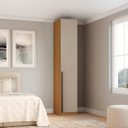 Ver imagem 1 de Guarda-roupa Modulado 1 Porta Prateleiras Cabideiro sem Gavetas 45cm 100% MDF Trend