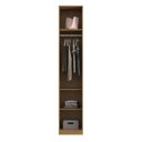Ver imagem 2 de Guarda-roupa Modulado 1 Porta Prateleiras Cabideiro sem Gavetas 45cm 100% MDF Trend