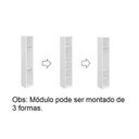 Ver imagem 5 de Guarda-roupa Modulado 1 Porta Prateleiras Cabideiro sem Gavetas 45cm 100% MDF Trend