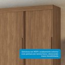 Ver imagem 4 de Guarda-roupa Casal 3 Portas de Correr 9 Gavetas 194,40cm Morretes Santos Andirá