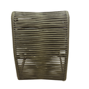 Ver imagem 5 de Conj Lotus 2 Poltronas e Puff em Aço para Sala Varanda Gourmet Corda Náutica