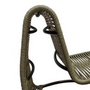 Ver imagem 6 de Conj Lotus 2 Poltronas e Puff em Aço para Sala Varanda Gourmet Corda Náutica