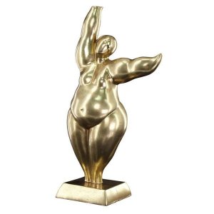 Escultura Resina Gordinha 20x13x38