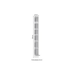 Guarda Roupa Closet Modulado Componível 1 Porta 25cm Modulado Adapt N532 Kappesberg - Branco - 2