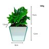 Vaso Decorativo Espelhado Triângulo com Buquê de Planta Hera Artificial - 5