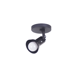 Spot Sobrepor 1 Lâmpada Direcionável E-27 Preto - 1
