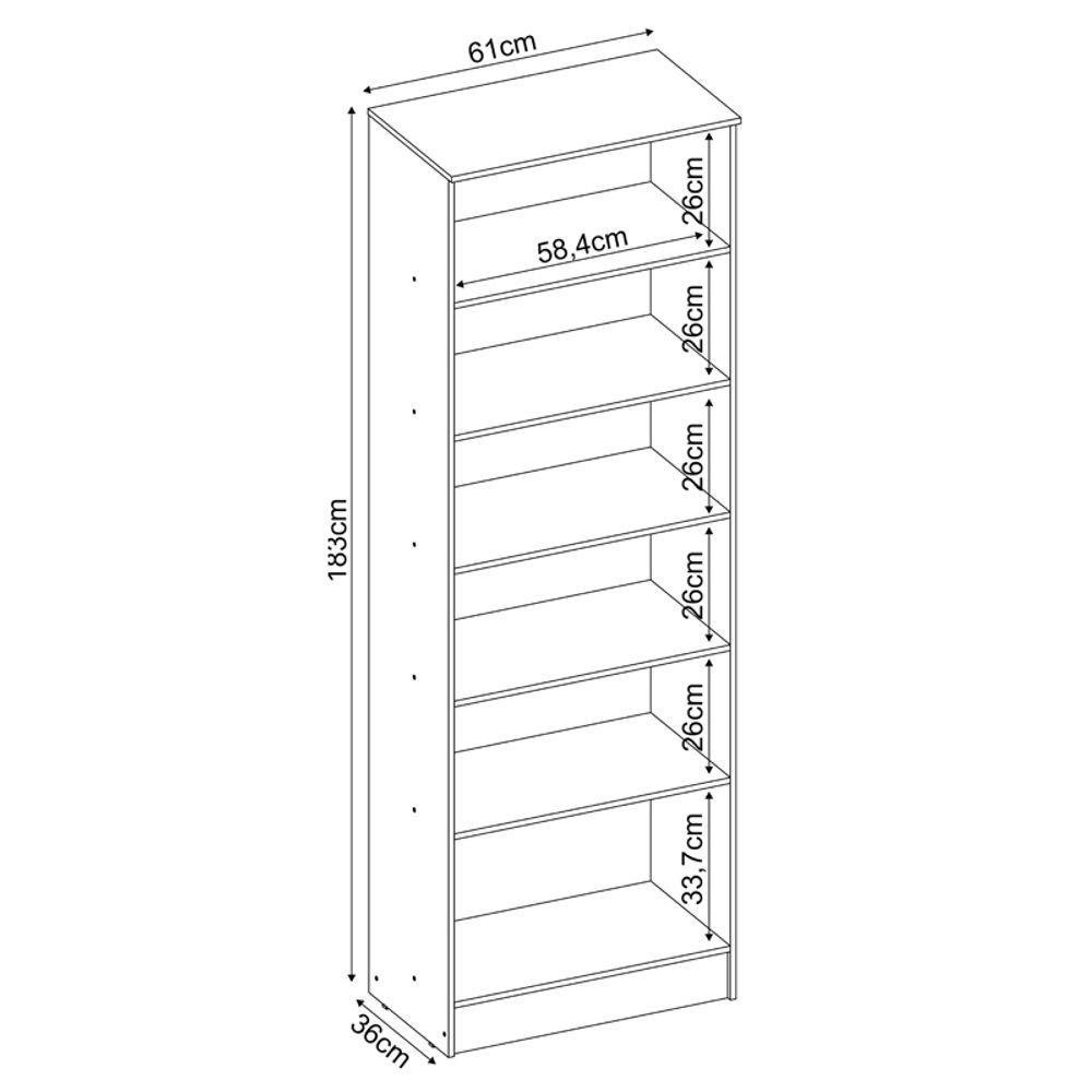 Sapateira Vertical Panamá Multiuso Branco com Rodízio