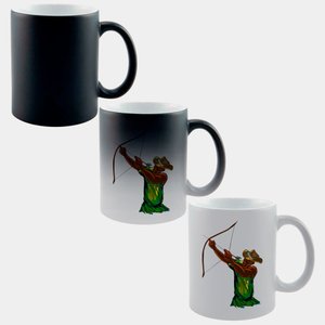Caneca Mágica Fosca 325ml Y1 Oxossi Ode Caboclo Desenho