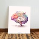 Ver imagem 7 de Kit 3 Quadro Decorativo Coração Cérebro Pulmão Flores Medico Qualidade Premium Moderno 28x20cm
