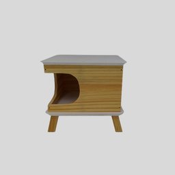 Casinha Cubo Cães Gatos Madeira Maciça Pinus + Compensado - 2