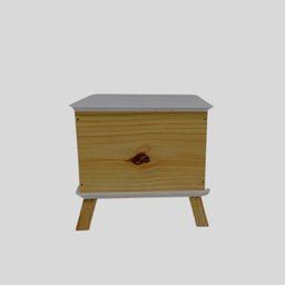 Casinha Cubo Cães Gatos Madeira Maciça Pinus + Compensado - 3