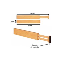Divisórias de Gaveta Ajustáveis 4 Unidades 43x6cm - 3
