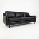 Ver imagem 2 de Sofá 3 Lugares Couro Natural:468black