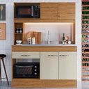 Ver imagem 1 de Cozinha Compacta 4 Portas 1 Gaveta Naturalle/Cristalo - Decibal