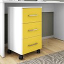 Ver imagem 3 de Gaveteiro 4 Gavetas com Chave Euro Espresso Móveis