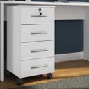 Ver imagem 2 de Gaveteiro 4 Gavetas com Chave Euro Espresso Móveis