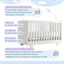 Ver imagem 6 de Quarto de Bebê Completo com Cômoda Berço com Colchão e Guarda Roupa 100%MDF Encanto