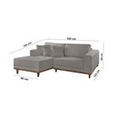 Ver imagem 3 de Sofá Cronos 185cm Chaise Lado Esquerdo Meu Sofá Online