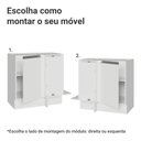 Ver imagem 4 de Balcão de Canto 1 Porta (sem Tampo) Branco Glamy Madesa