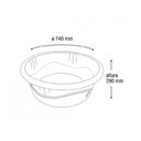 Ver imagem 2 de Bacia Plástica Extra Gigante 100 Litros ARQPLAST Azul