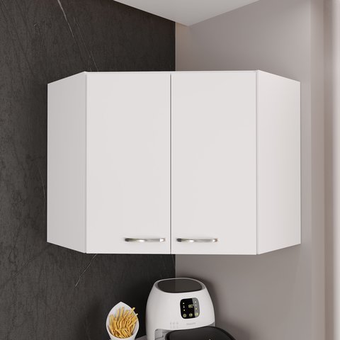 Armário Aéreo Modulado de Canto Fidelitá Viena 75cm 2 Portas