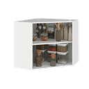 Ver imagem 4 de Armário Aéreo Modulado de Canto Fidelitá Viena 75cm 2 Portas