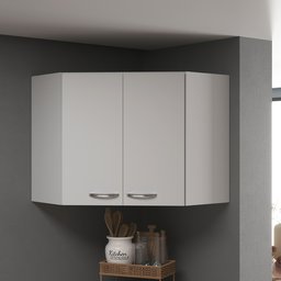 Armário Aéreo Modulado de Canto Fidelitá Viena 75cm 2 Portas  - 1