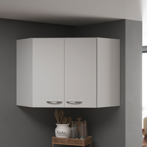Armário Aéreo Modulado de Canto Fidelitá Viena 75cm 2 Portas