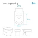 Ver imagem 3 de Assento Sanitario Decorado Borboleta Happening para Vaso Roca
