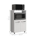 Ver imagem 2 de Armário Vertical Multiuso 2 Portas sem Gavetas MDP 60cm Branco Mais de Casa
