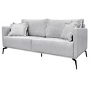 Ver imagem 1 de Sofa Sala de Estar Liv 2 Lugares Pes Aço Linho 231 Grigio Ezz Grigio
