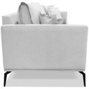 Ver imagem 2 de Sofa Sala de Estar Liv 2 Lugares Pes Aço Linho 231 Grigio Ezz Grigio