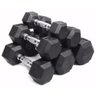 Kit Halteres Sextavado 10 Pares 12,5kg a 35kg As2102 Preto - 4