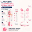 Ver imagem 5 de Suporte de Banho para Bebê em Pé Ajustável 44-54cm com Apoio Frontal e Base Antiderrapante para Box 