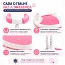 Ver mais imagens de Suporte de Banho para Bebê em Pé Ajustável 44-54cm com Apoio Frontal e Base Antiderrapante para Box 