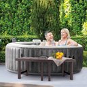 Ver imagem 2 de Par de Bancos Médios Modulares 62cm Laterais para Spa Inflável Circular Intex