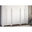 Ver mais imagens de Guarda Roupa Casal 6 Portas (2 Ripadas) e 4 Gavetas Jamile Cinamomo/off White - Acp