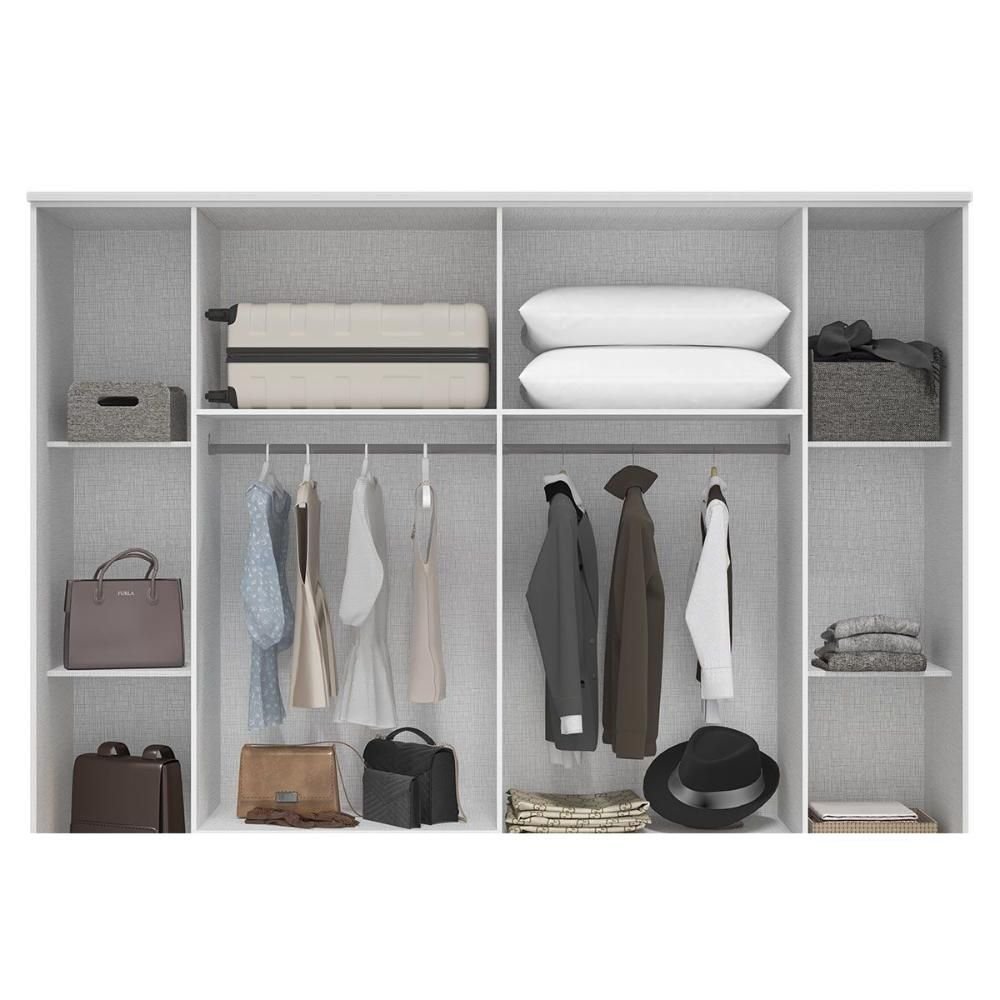 シャマルミレ Guarda-roupa 5 Portas 6 Gavetas Ibiza Mogno Mel | Amazon.com.br