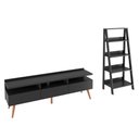 Ver imagem 2 de Rack para Tv até 65 Polegadas Madesa Londres e Estante Escada - Preto