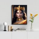 Ver imagem 2 de Quadro Decorativo Imperatriz- Arquétipo 45x34cm:madeira Preta