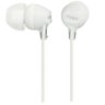 Fone de Ouvido Sony Mdr-ex15lp sem Microfone Conector 3.5mm P2 Branco - 3