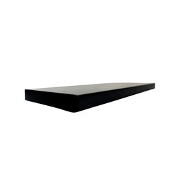 Kit 4 Prateleiras 100% MDF cor PRETO 30x10x1,5cm + Suporte de instalação - 4