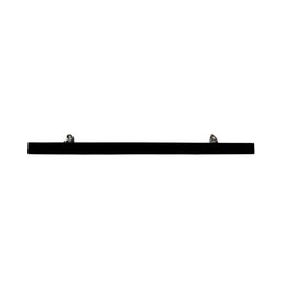 Kit 4 Prateleiras 100% MDF cor PRETO 30x10x1,5cm + Suporte de instalação - 5