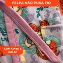 Ver imagem 3 de Roupão Aveludado Lepper Estampado Personagens Infantil Pequena Sereia G