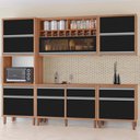 Ver imagem 1 de Cozinha Completa Modulada Tuboarte Maitê 100% Mdf com 2 Balcões 9 Portas e 4 Gavetas