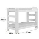 Ver imagem 3 de Beliche Solteiro Flórida Branco Acetinado - Tigus Baby