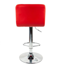 Ver imagem 3 de Kit 2 Banquetas Estofada Gomos Confort Base Cromada Vermelha