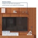 Ver imagem 6 de Painel com Rack para TV até 75 Polegadas 3 Gavetas 234CMX250CM Ripado 100% MDF Apolo