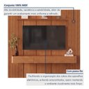 Ver mais imagens de Painel com Rack para TV até 75 Polegadas 3 Gavetas 234CMX250CM Ripado 100% MDF Apolo